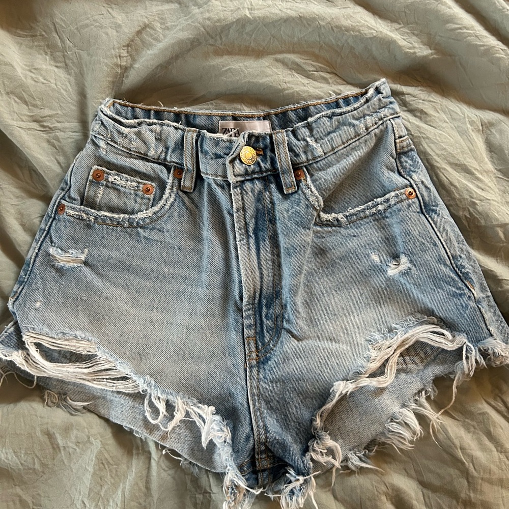 Distressed Denim Women's Shorts